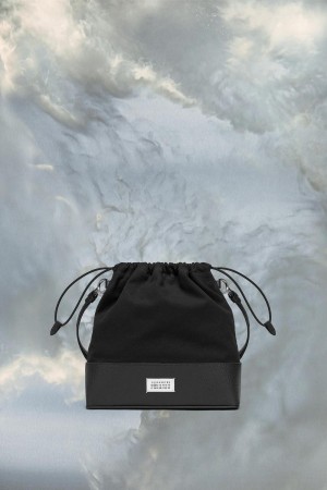 Maison Margiela 5AC Daily Drawstring Backpack Small Black | UK_MM57667