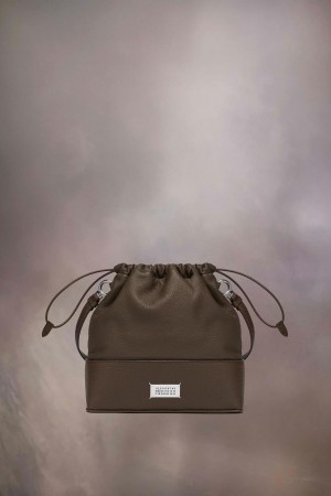 Maison Margiela 5AC Daily Drawstring Backpack Small Brown | UK_MM81533