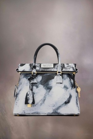 Maison Margiela 5ac Classique Bianchetto Medium White Black | UK_MM76584