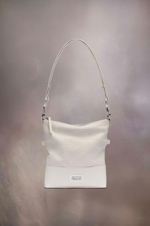 Maison Margiela 5ac Hobo Small White | UK_MM18721