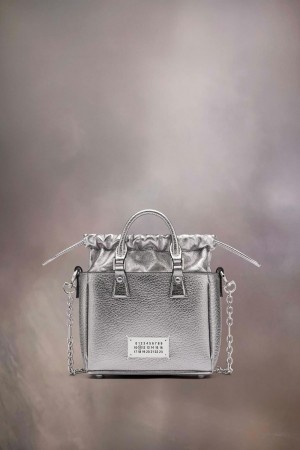 Maison Margiela 5ac Tote Horizontal Silver | UK_MM38139