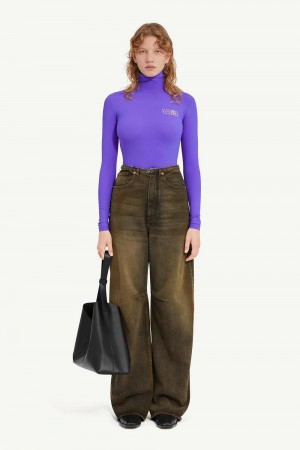 Maison Margiela 5-pocket Denim Trousers Brown | UK_MM81582