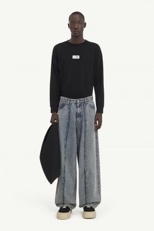 Maison Margiela 5-pocket Denim Trousers Grey | UK_MM99876