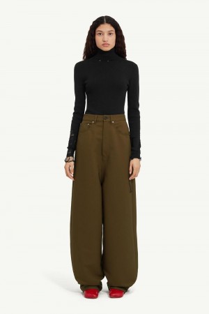 Maison Margiela 5-pocket Trousers Deep Green | UK_MM83541