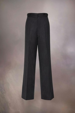 Maison Margiela Barathea Wool Trousers Black | UK_MM53419