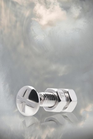 Maison Margiela Bolt And Nut Screw Earring Silver | UK_MM41736