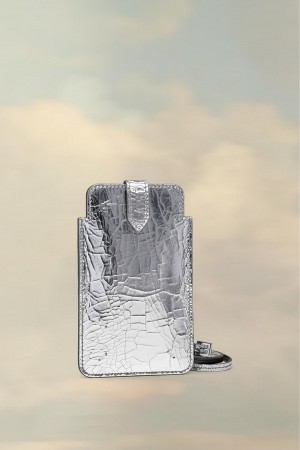 Maison Margiela Broken Mirror Phone Pouch White | UK_MM83751