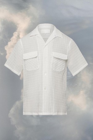 Maison Margiela Camp Shirt White | UK_MM40976