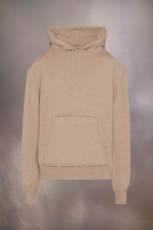 Maison Margiela Cashmere Hooded Sweater Khaki | UK_MM58511