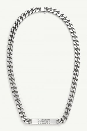 Maison Margiela Classic Chain Necklace Silver | UK_MM92636