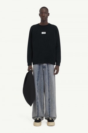 Maison Margiela Cotton T-shirt Black | UK_MM74194