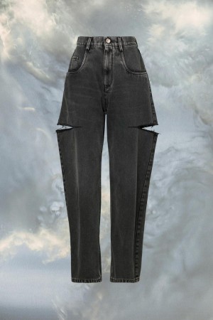 Maison Margiela Cut-out Jeans Black | UK_MM83675