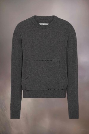 Maison Margiela DéCortiqué Cashmere Sweater Dark Grey | UK_MM20963