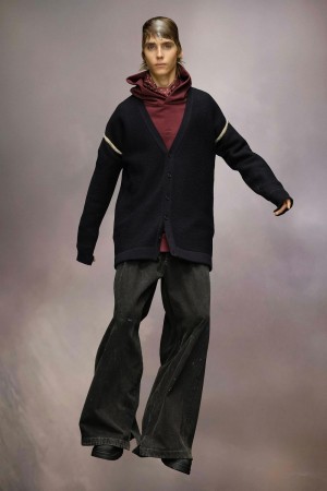 Maison Margiela Elbow Patch Cardigan Black | UK_MM80918