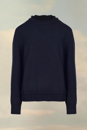 Maison Margiela Elbow Patch Sweater Black | UK_MM67866