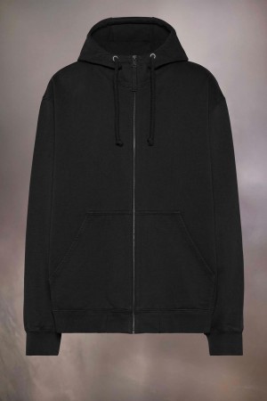 Maison Margiela Embroidered Logo Hoodie Black | UK_MM32718