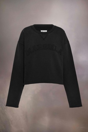 Maison Margiela Firm Fleece Sweatshirt Black | UK_MM34700