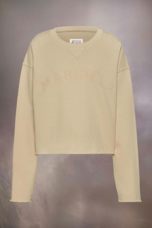 Maison Margiela Firm Fleece Sweatshirt Yellow | UK_MM52594