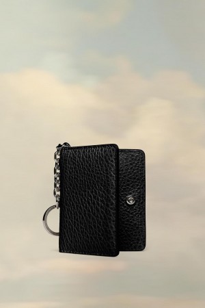 Maison Margiela Four Stitches Keyring Cardholder Black | UK_MM89981