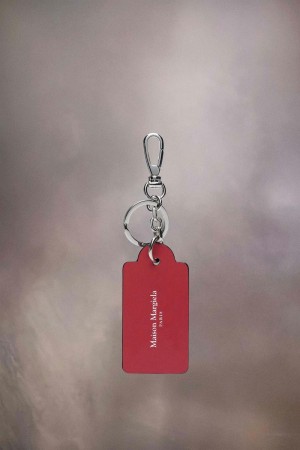 Maison Margiela Four Stitches Keyring Red Black | UK_MM35499