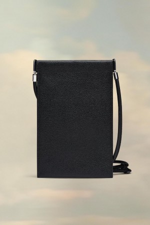 Maison Margiela Four Stitches Phone Holder Black | UK_MM92164