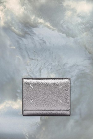 Maison Margiela Four Stitches Wallet Silver | UK_MM27150
