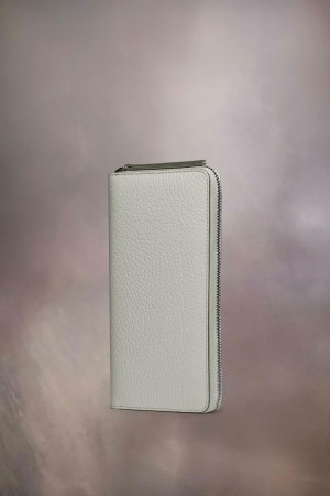 Maison Margiela Four Stitches Zip-around Wallet White | UK_MM93534