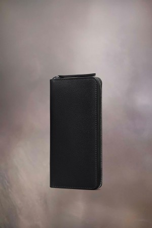 Maison Margiela Four Stitches Zip-around Wallet Black | UK_MM33195