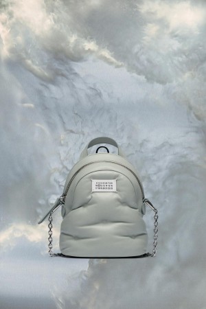 Maison Margiela Glam Slam Backpack Light Blue | UK_MM61760