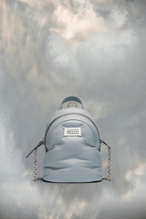 Maison Margiela Glam Slam Backpack Light Blue | UK_MM13966