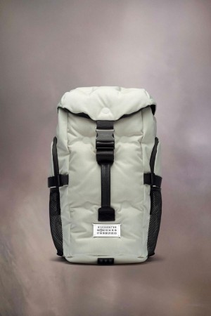 Maison Margiela Glam Slam Backpack Moon Small White | UK_MM39097
