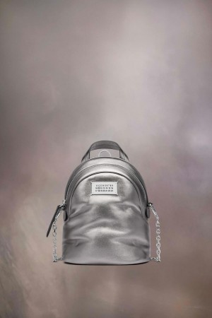 Maison Margiela Glam Slam Backpack Silver | UK_MM17721