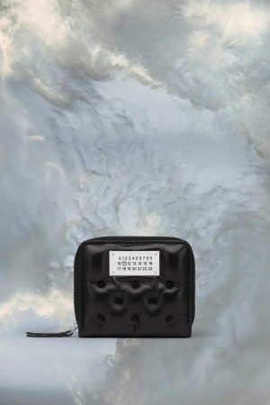 Maison Margiela Glam Slam Embroidered Wallet Black | UK_MM61964