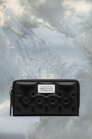 Maison Margiela Glam Slam Embroidered Wallet Black | UK_MM86779