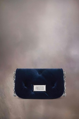 Maison Margiela Glam Slam Flap Small Blue | UK_MM40251
