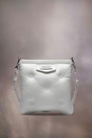 Maison Margiela Glam Slam Flat Pocket White | UK_MM98549