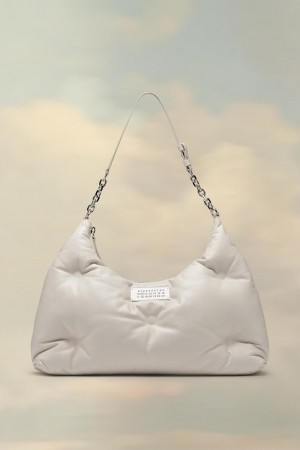 Maison Margiela Glam Slam Hobo Medium White | UK_MM82265