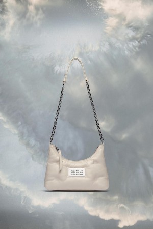 Maison Margiela Glam Slam Hobo Micro White | UK_MM85346