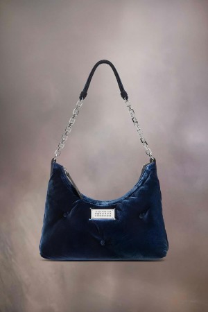 Maison Margiela Glam Slam Hobo Small Blue | UK_MM47246