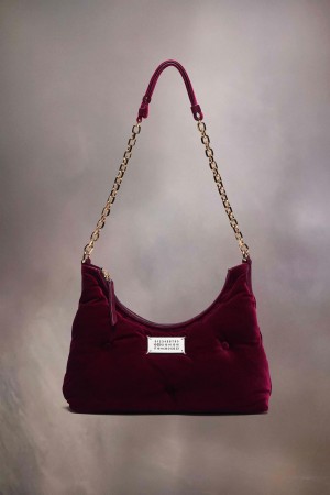 Maison Margiela Glam Slam Hobo Small Red | UK_MM73619