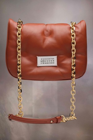Maison Margiela Glam Slam Recicla Flap Small Orange | UK_MM30231