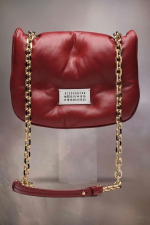 Maison Margiela Glam Slam Recicla Flap Small Red | UK_MM61074