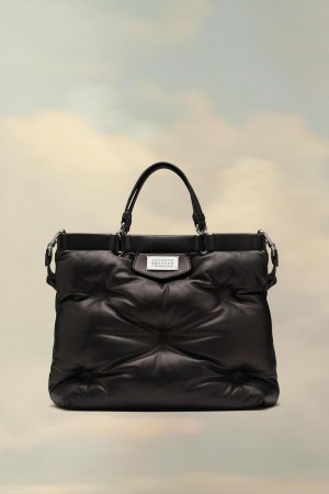 Maison Margiela Glam Slam Shopping Medium Black | UK_MM18548