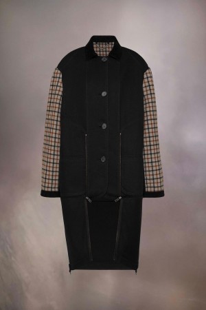 Maison Margiela Heavy Cotton Double Coat Black | UK_MM12971