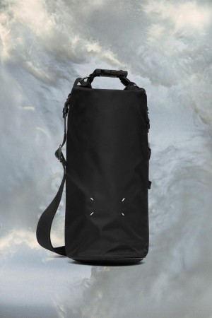 Maison Margiela High Tech Roll Up Bag Black | UK_MM92350