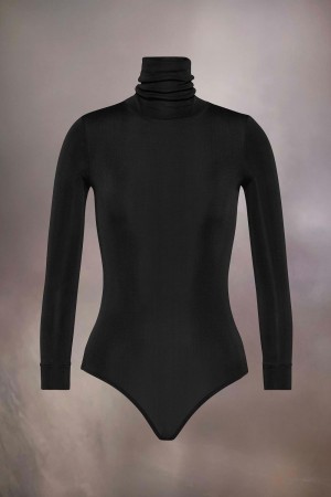 Maison Margiela High-neck Bodysuit Black | UK_MM17202