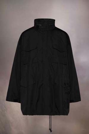 Maison Margiela Invitation Zip Coat Black | UK_MM35313