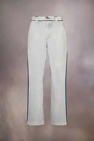 Maison Margiela Japanese Denim Pocket Jeans Light Blue | UK_MM34073