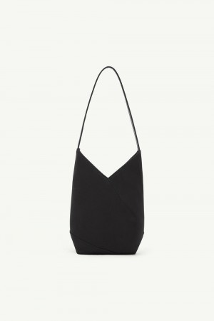 Maison Margiela Japanese Satin Handbag Black | UK_MM30583