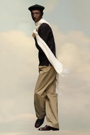 Maison Margiela Knitted Scarf White | UK_MM10116